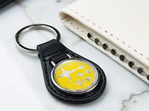 Subaru Luxury Keychain High-Quality Leather Racing Style